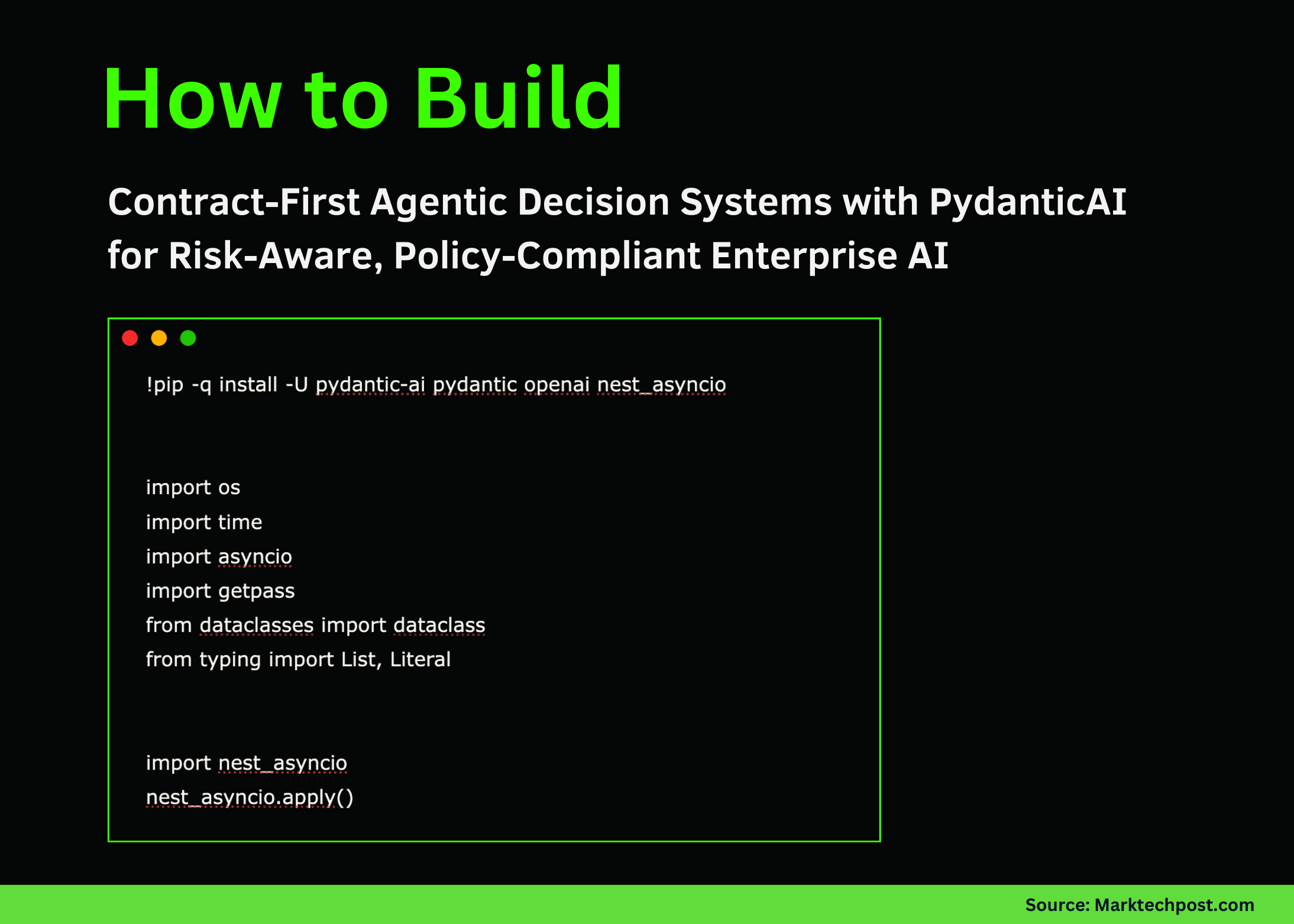 How to Build Contract-First Agentic Decision Systems with PydanticAI for Risk-Aware, Policy-Compliant Enterprise AI